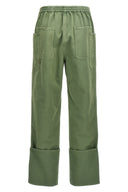 Pantalon Coton Vert