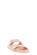 Sandales Cuir Rose