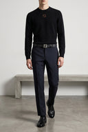 Pantalon Laine Bleu