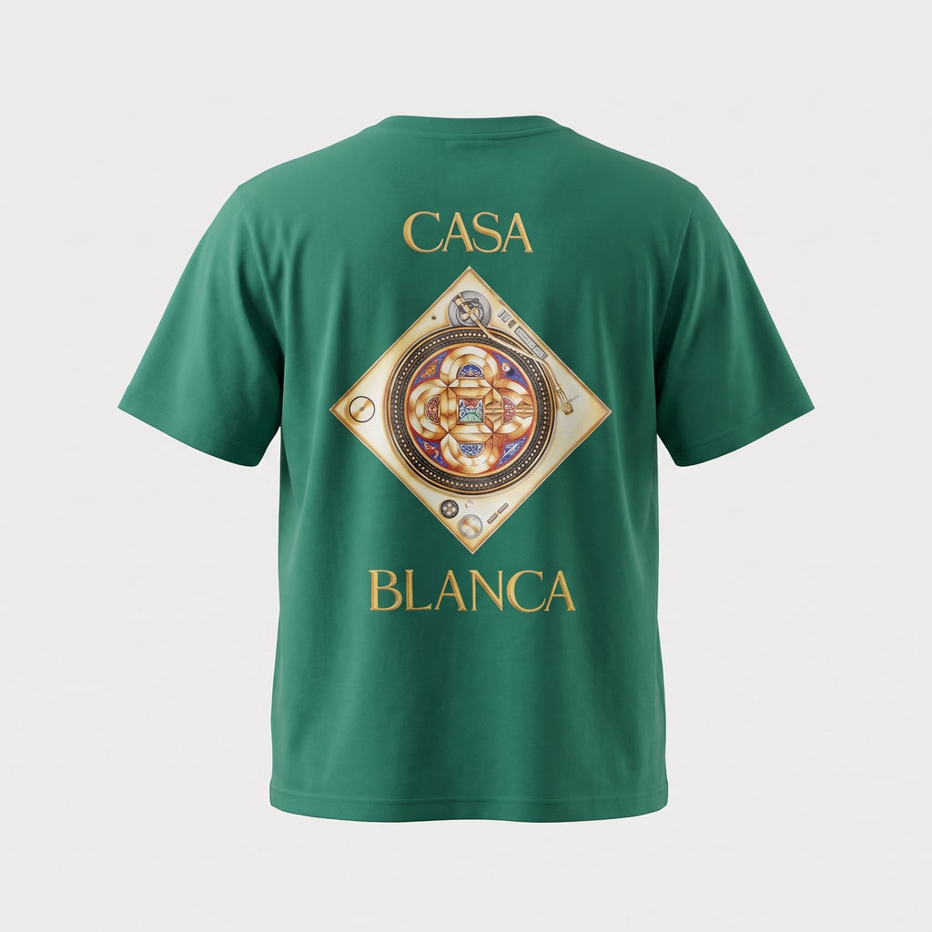 T-shirt Casablanca Plafond Orne de Musique Evergreen – dos