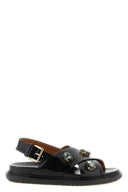 Sandales Cuir Noir