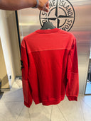 Sweat à poche zippée rouge délavé