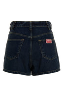 Short Cuir Bleu