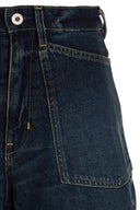 Short Cuir Bleu