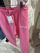 Pantalon de jogging à logo imprimé rose