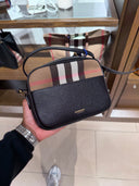 Sac bandoulière Camera House Check noir