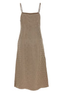 Robe Satin Gris