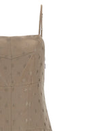 Robe Satin Gris