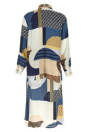 Robe en soie patchwork