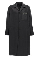 Manteau en cachemire à simple boutonnage