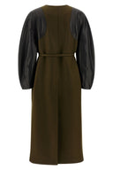 Manteau Cuir Vert