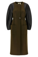 Manteau Cuir Vert