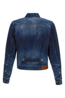 Veste Cuir Bleu