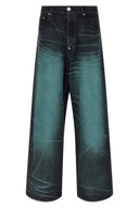 Pantalon Cuir Bleu