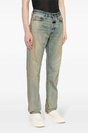 Pantalon Cuir Bleu Clair