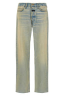 Pantalon Cuir Bleu Clair