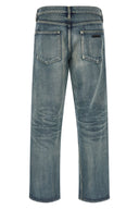 Pantalon Cuir Bleu Clair