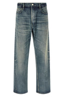 Pantalon Cuir Bleu Clair