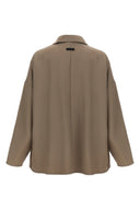 Veste Cuir Beige