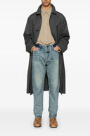 Pantalon Cuir Bleu