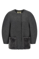 Veste Laine Gris