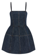 Top Denim Bleu