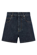 Short Cuir Bleu