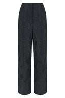 Pantalon Cuir Bleu
