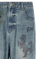 Pantalon Coton Bleu