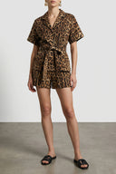 Short Coton Marron