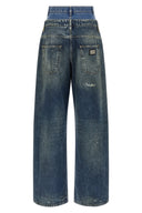 Pantalon Cuir Bleu