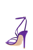 Talons Cuir Violet
