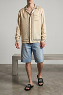 Chemise Soie Beige