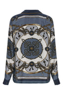 Chemise Soie Bleu