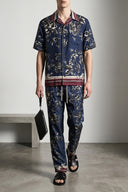 Chemise Soie Bleu