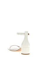Talons Cuir Blanc