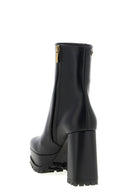 Talons Cuir Noir