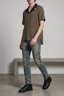 Pantalon Cuir Bleu