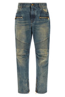 Pantalon Cuir Bleu