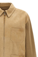 Veste Cuir Beige