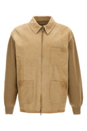 Veste Cuir Beige