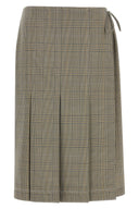 Jupe Laine Gris