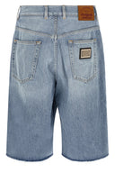 Short Cuir Bleu Clair