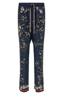 Pantalon Soie Bleu