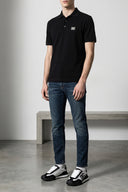 Pantalon Cuir Bleu