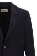 Blazer en laine à simple boutonnage