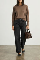 Pantalon Coton Noir