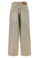 Pantalon Cuir Gris