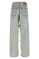 Pantalon Coton Bleu Clair