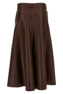 Jupe Cuir Marron